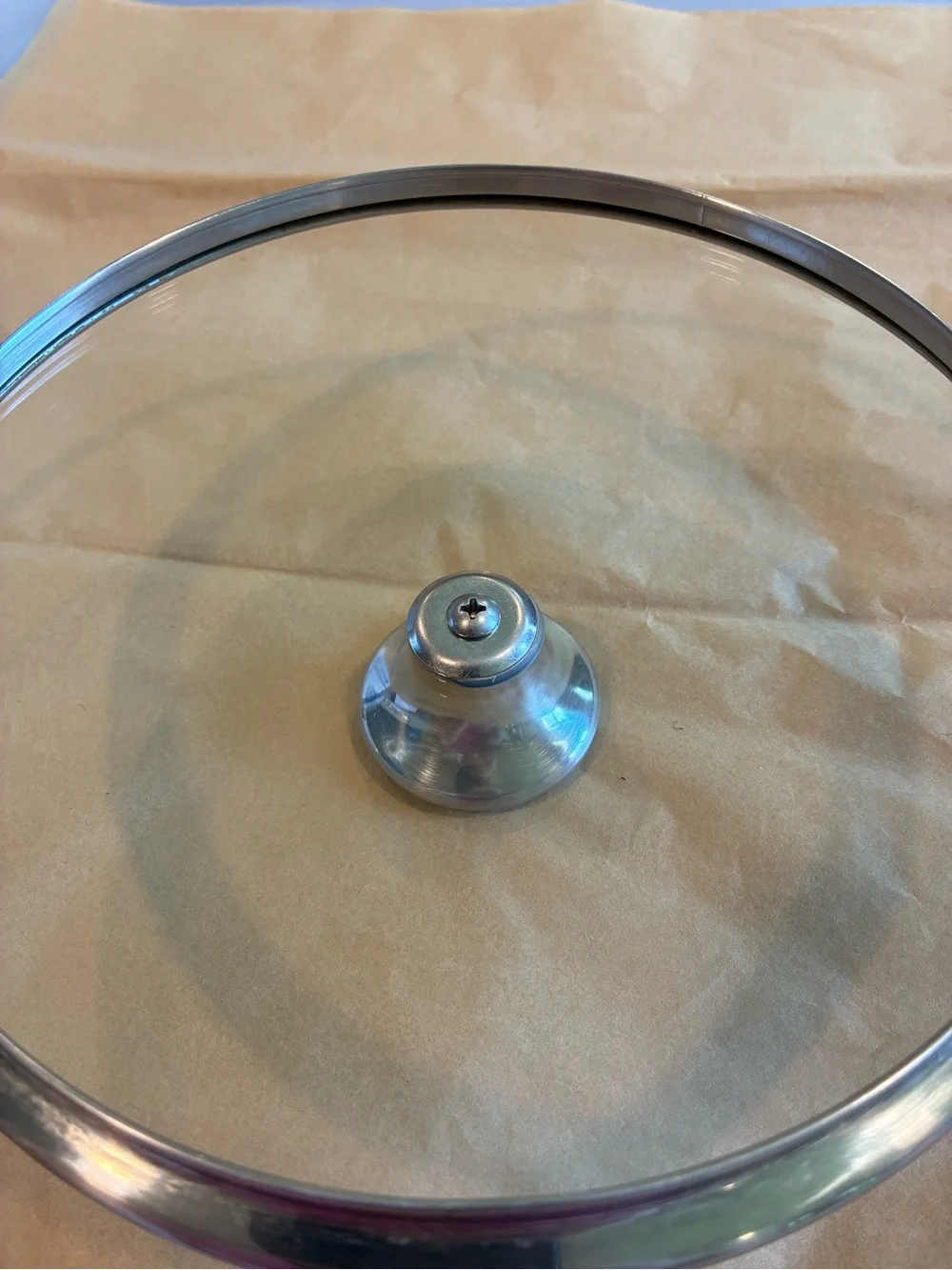 Le Creuset Tempered Glass Lid w/Stainless Steel Knob, For 6.5” Pan; Rare Size